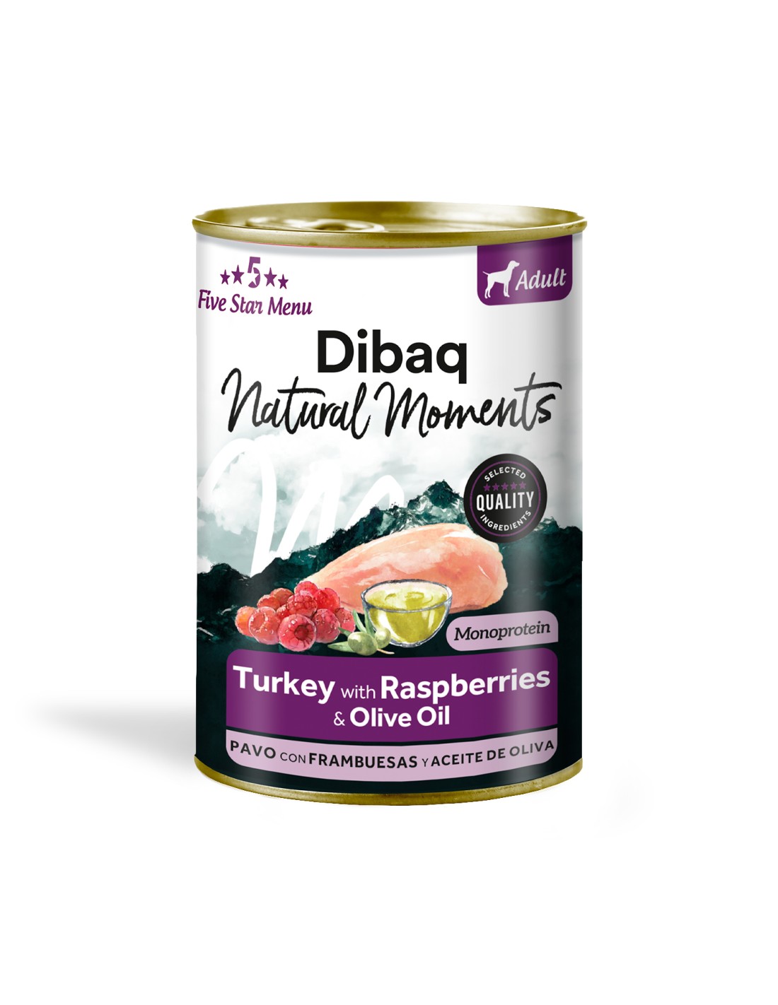 Dibaq Natural Moments 5 Star Grain Free (Peru e framboesa) 380gr