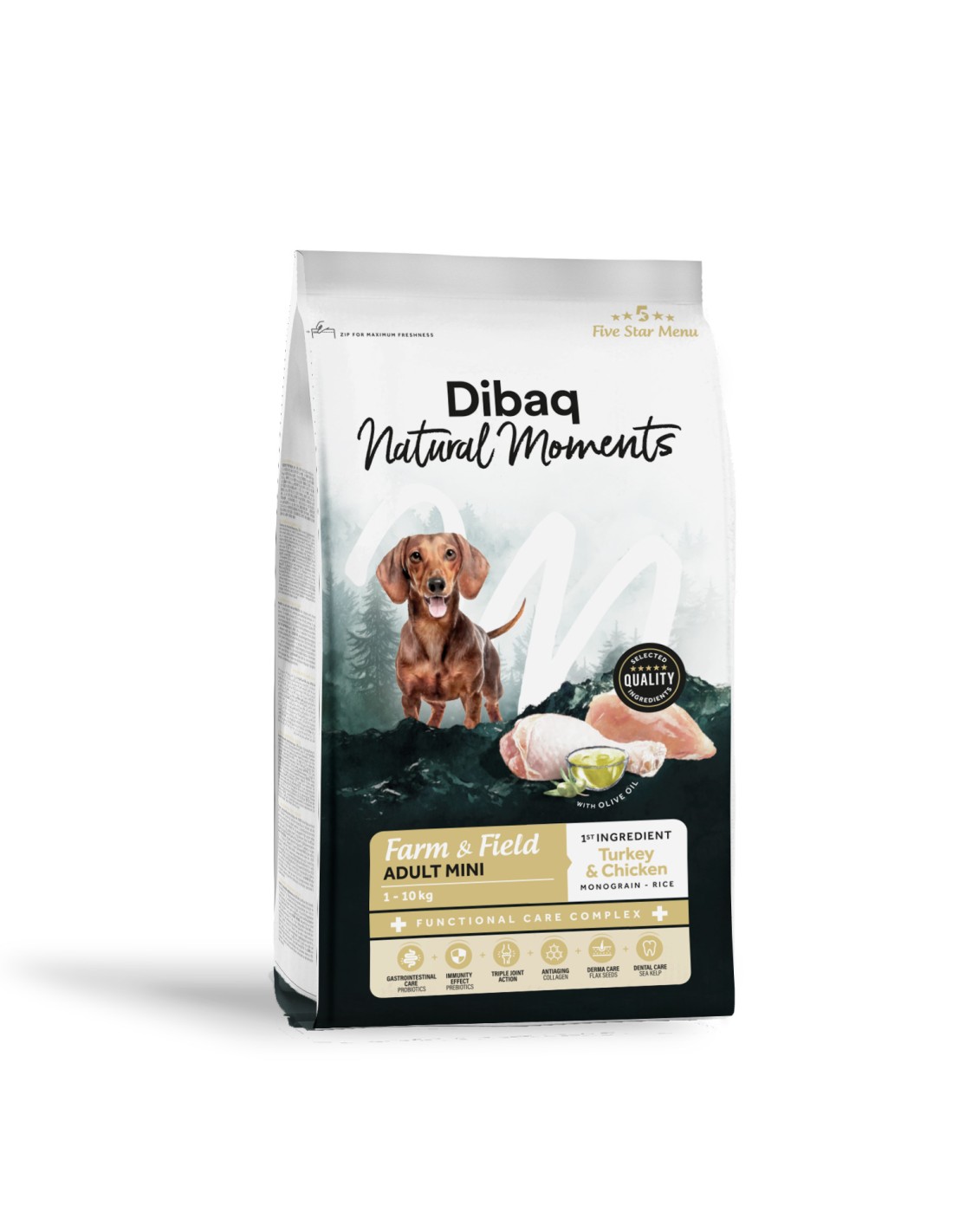 Dibaq Natural Moments 5 Star Farm & Field Adult Mini 6kg
