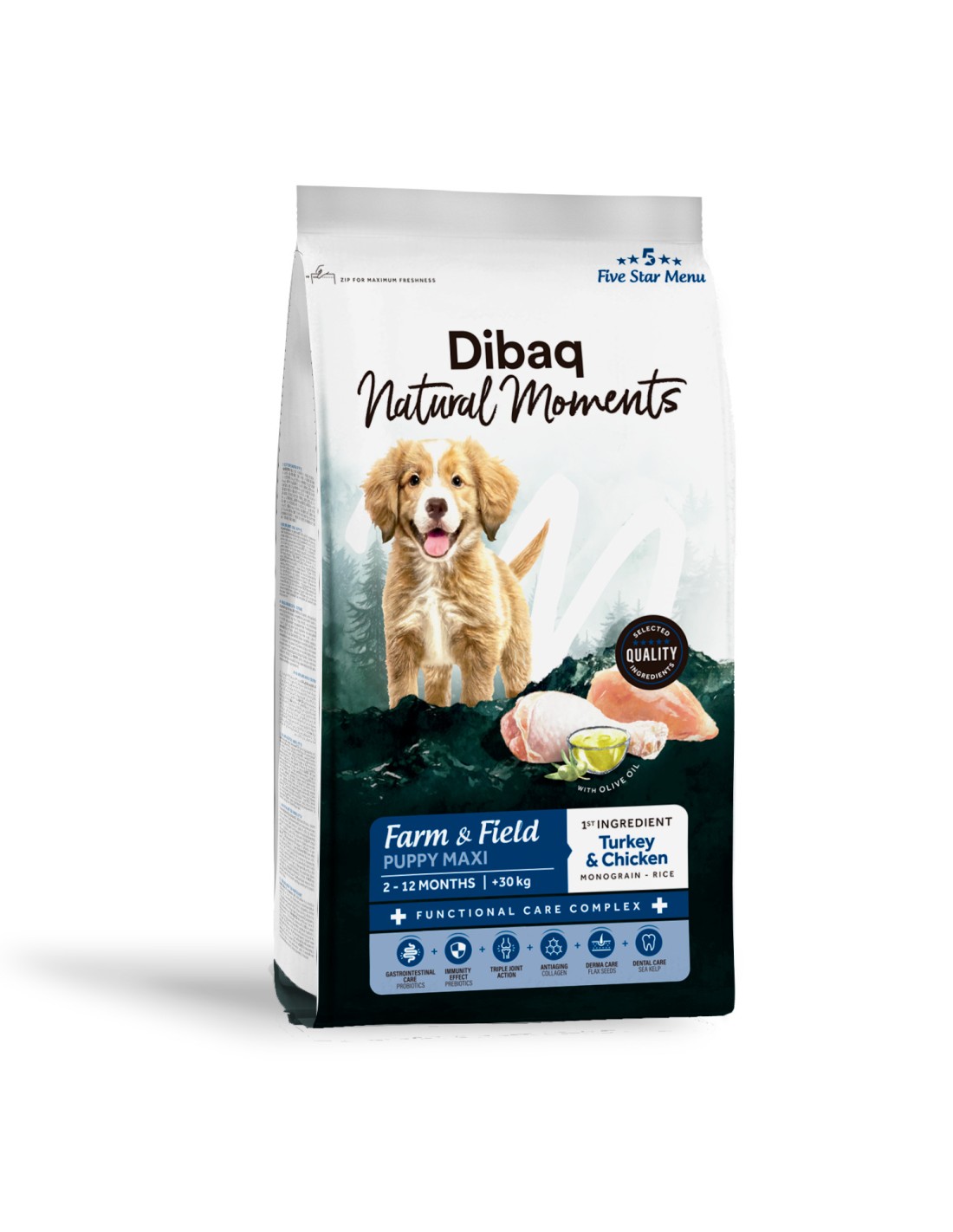 Dibaq Natural Moments 5 Star Puppy Maxi 12kg
