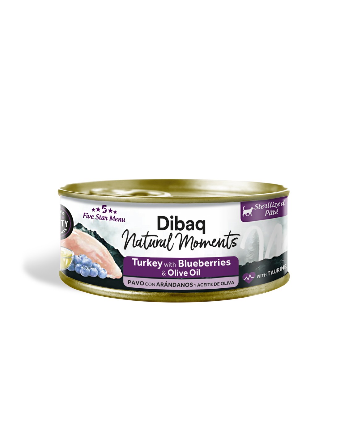 Dibaq Natural Moments 5 Star Cat (peru e mirtilos) 70gr